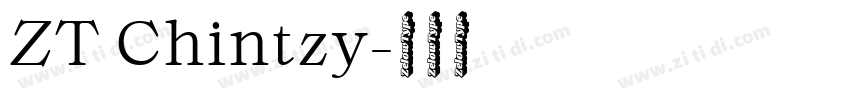 ZT Chintzy字体转换